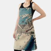 Hiroshige winterlandschap Japan land Schort (Insitu)