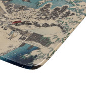 Hiroshige winterlandschap Japan land Snijplank (Hoek)