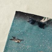 Hiroshige winterlandschap Japan land Strandlaken (In situ)