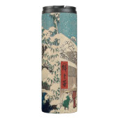 Hiroshige winterlandschap Japan land Thermosbeker (Achterkant)