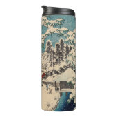 Hiroshige winterlandschap Japan land Thermosbeker (Geroteerd rechts)