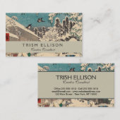 Hiroshige winterlandschap Japan land Visitekaartje (Voorkant / Achterkant)