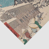 Hiroshige winterlandschap Japan ukiyo-e antiek Tissuepapier (Detail)