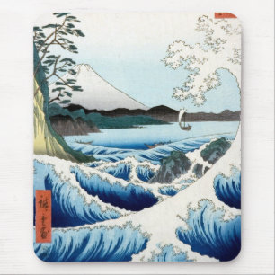 Hiroshige Zee en Mt Fuji Muismat