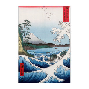 Hiroshige - Zee van Satta, Suruga Acryl Muurkunst