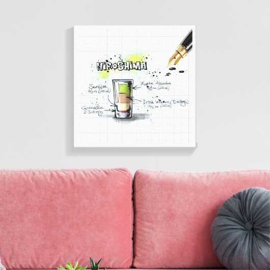 Hiroshima Canvas Afdruk (Insitu (Woonkamer))