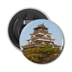 Hiroshima Castle 広 島 城, Hiroshima, Japan Button Flesopener