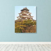 Hiroshima Castle 広 島 城, Hiroshima, Japan Canvas Afdruk (Insitu (Houten vloer))