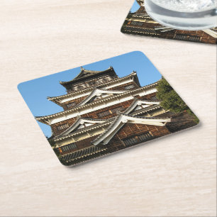 Hiroshima Castle 広 島 城, Hiroshima, Japan Kartonnen Onderzetters