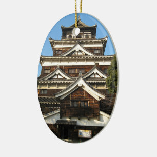Hiroshima Castle 広 島 城, Hiroshima, Japan Keramisch Ornament