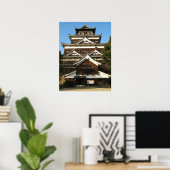 Hiroshima Castle 広 島 城, Hiroshima, Japan Poster (Thuiskantoor)