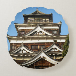 Hiroshima Castle 広 島 城, Hiroshima, Japan Rond Kussen