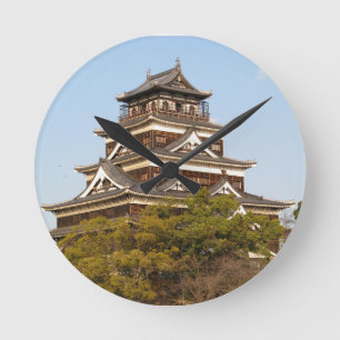 Hiroshima Castle 広 島 城, Hiroshima, Japan Ronde Klok
