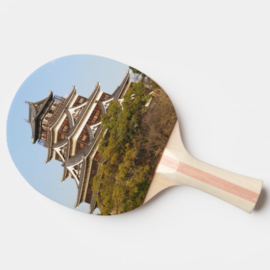 Hiroshima Castle 広 島 城, Hiroshima, Japan Tafeltennisbatje (Zijkant)