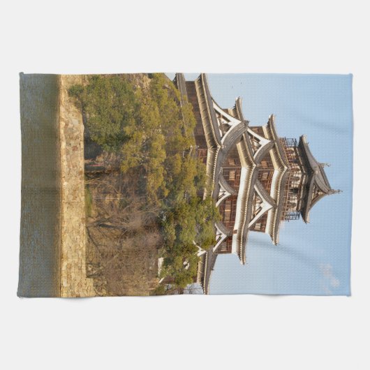 Hiroshima Castle 広 島 城, Hiroshima, Japan Theedoek (Horizontaal)