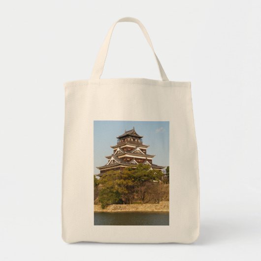 Hiroshima Castle 広 島 城, Hiroshima, Japan Tote Bag (Voorkant)