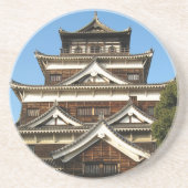 Hiroshima Castle 広 島 城, Hiroshima, Japan Zandsteen Onderzetter (Voorkant)