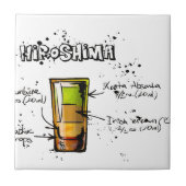 Hiroshima Cocktail Recipe Tegeltje (Voorkant)