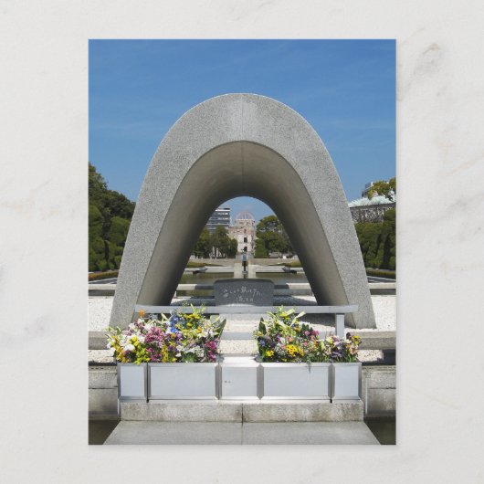 Hiroshima-herdenkingsmonument Briefkaart (Voorkant)