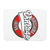 Hiroshima japan  logo magneet (Horizontaal)