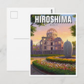 Hiroshima Japan Peace Dome Reizen Briefkaart (Voorkant / Achterkant)