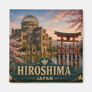 🧲 Hiroshima Japan Reis Souvenir Voor Bezoekers 🧲 Magneet