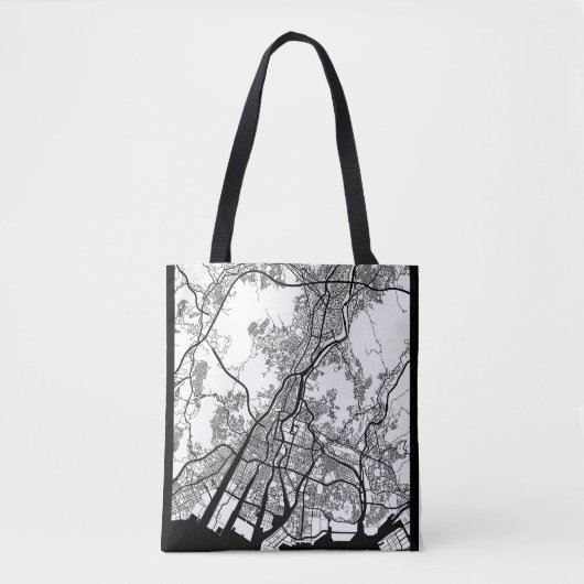 Hiroshima Japan Stadkaart Tote Bag (Voorkant)
