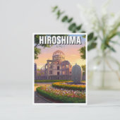 Hiroshima Japan Vredeskoepel Reis Briefkaart (Staand voorkant)