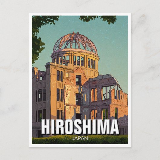 Hiroshima Japan Vredeskoepel Reis Briefkaart (Voorkant)