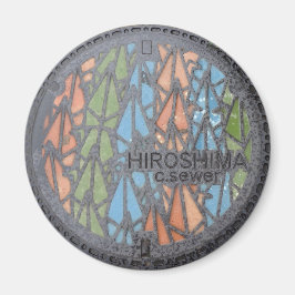 Hiroshima Manhole-Hoesje Magneet