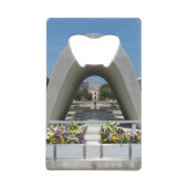 Hiroshima Memorial Cenotaph Creditkaart Flessenopener (Voorkant)