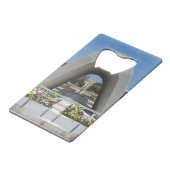 Hiroshima Memorial Cenotaph Creditkaart Flessenopener (Achterkant Gekanteld)