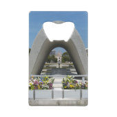 Hiroshima Memorial Cenotaph Creditkaart Flessenopener (Achterkant)