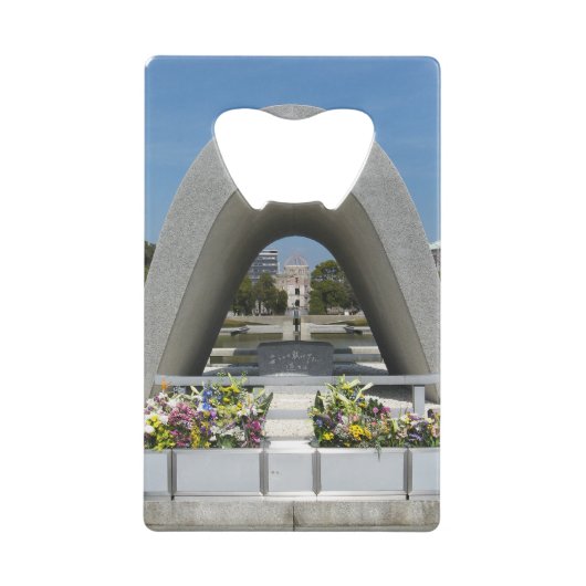 Hiroshima Memorial Cenotaph Creditkaart Flessenopener (Achterkant)