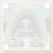 Hiroshima Memorial Cenotaph Glazen Onderzetter (Achterkant)