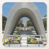 Hiroshima Memorial Cenotaph Kartonnen Onderzetters (Voorkant)