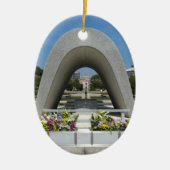 Hiroshima Memorial Cenotaph Keramisch Ornament (Voorkant)