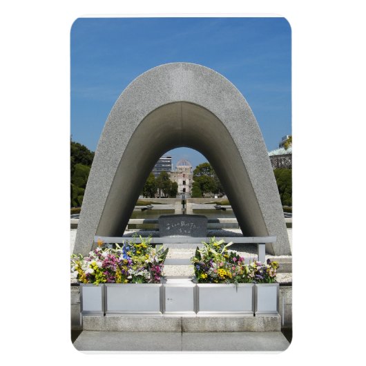 Hiroshima Memorial Cenotaph Magneet (Verticaal)
