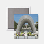 Hiroshima Memorial Cenotaph Magneet (Voorkant / Achterkant)