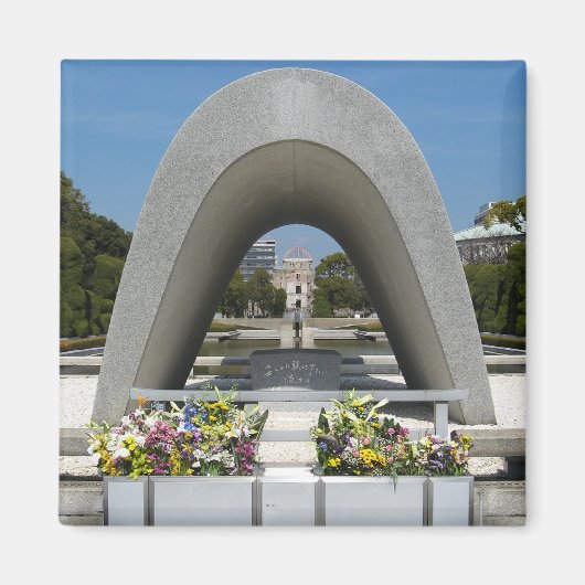Hiroshima Memorial Cenotaph Magneet (Voorkant)