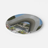 Hiroshima Memorial Cenotaph Papieren Bordje (Gekanteld)