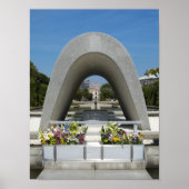 Hiroshima Memorial Cenotaph Poster (Voorkant)