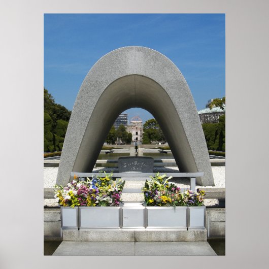 Hiroshima Memorial Cenotaph Poster (Voorkant)