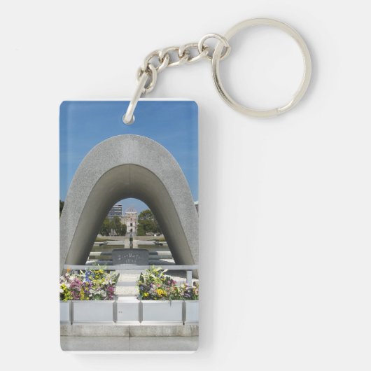 Hiroshima Memorial Cenotaph Sleutelhanger (achterkant)
