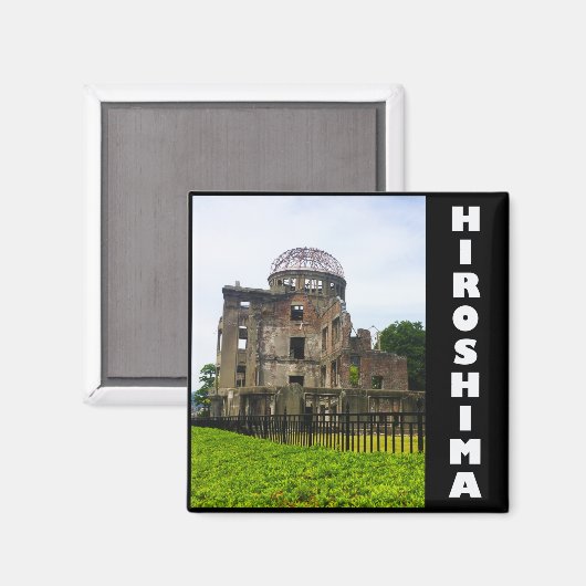 Hiroshima Peace Memorial Magneet (Voorkant / Achterkant)