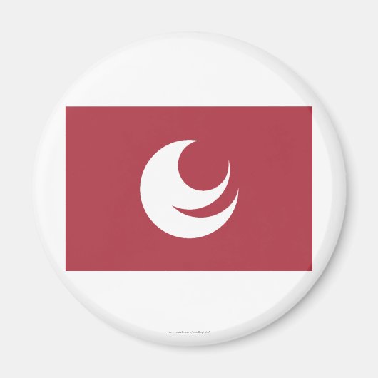 Hiroshima Prefecture Flag Magneet (Voorkant)