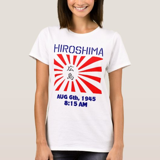 Hiroshima Rising Sun T-shirt (Voorkant)