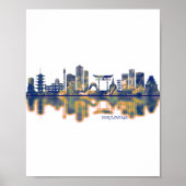 Hiroshima Skyline Poster (Voorkant)