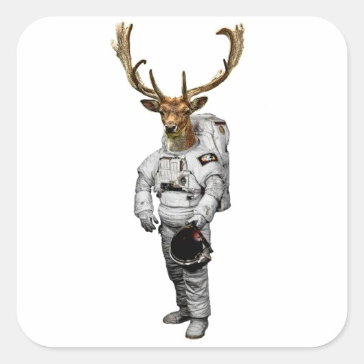 Hirsch Astronaut Sticker (Voorkant)