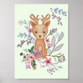 Hirsch im Busch Poster (Voorkant)